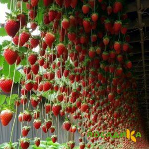 Клубника ампельная Анастасия купить по цене от 370р. в интернет-магазине «Посадика» с доставкой почтой в в Славске и по всей России – [изображение №1].